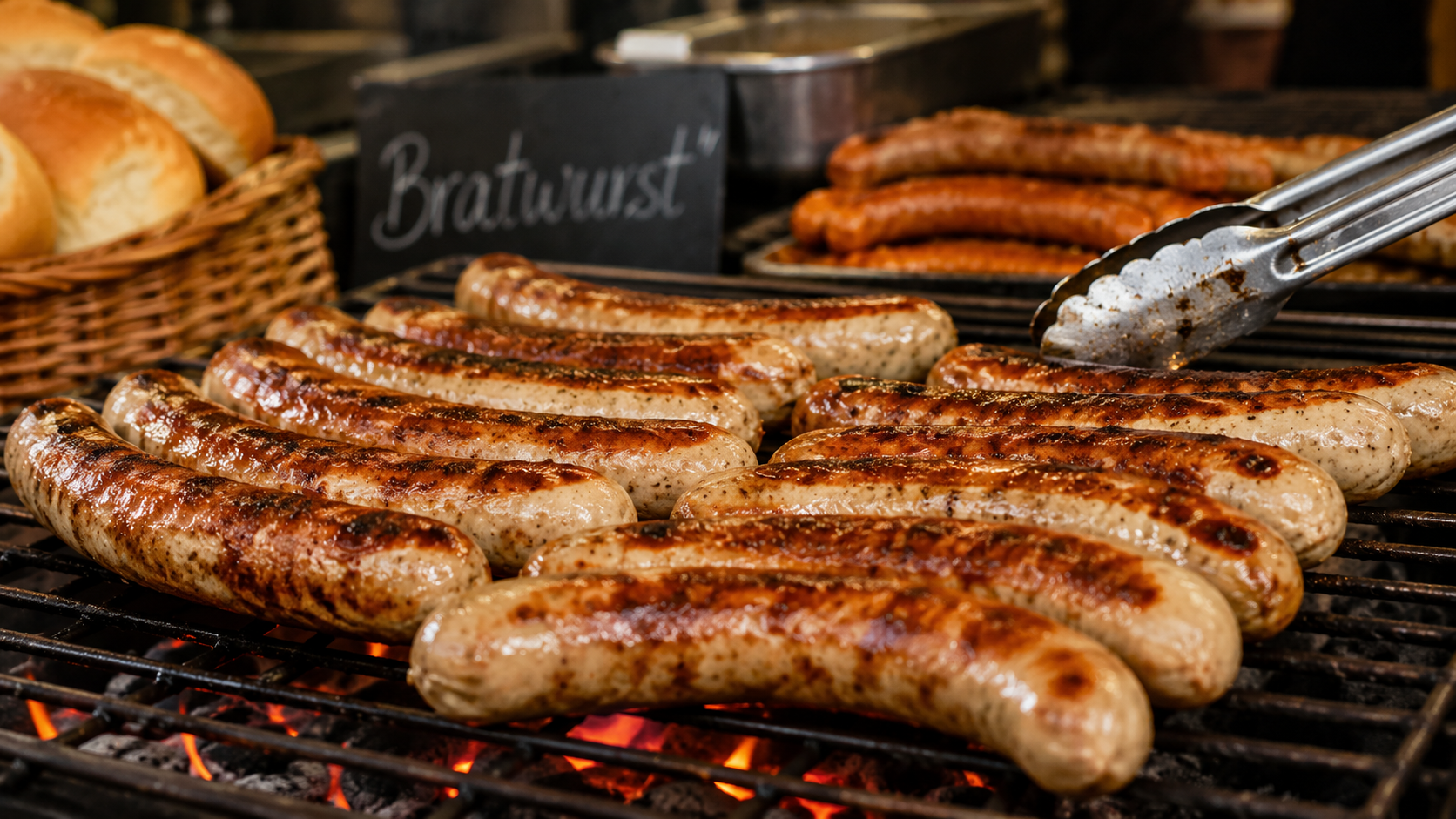 Bratwurst — печена наденица на скара