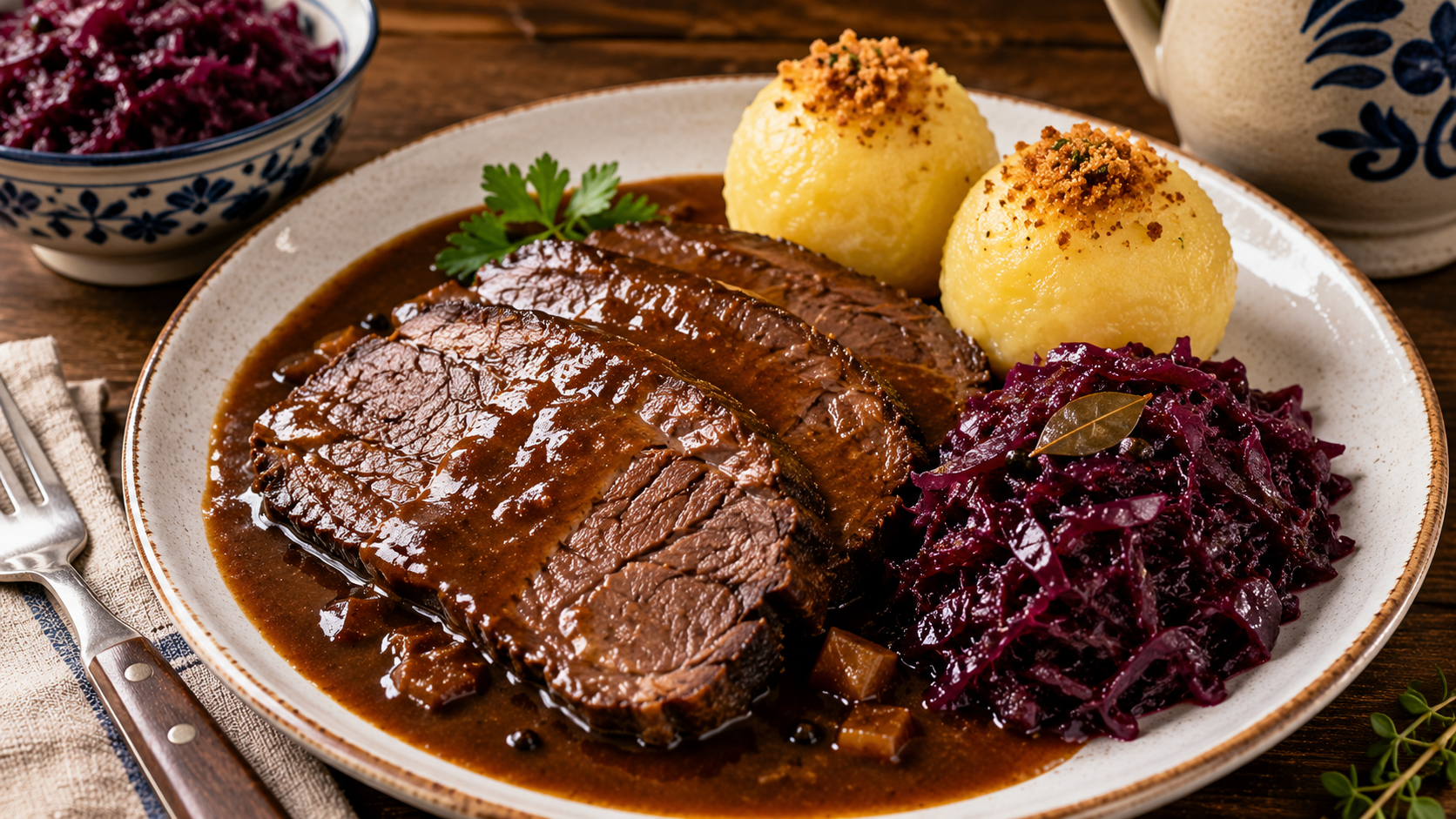 Sauerbraten — мариновано печено месо